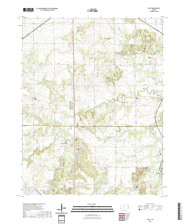 Cato topographic map thumbnail