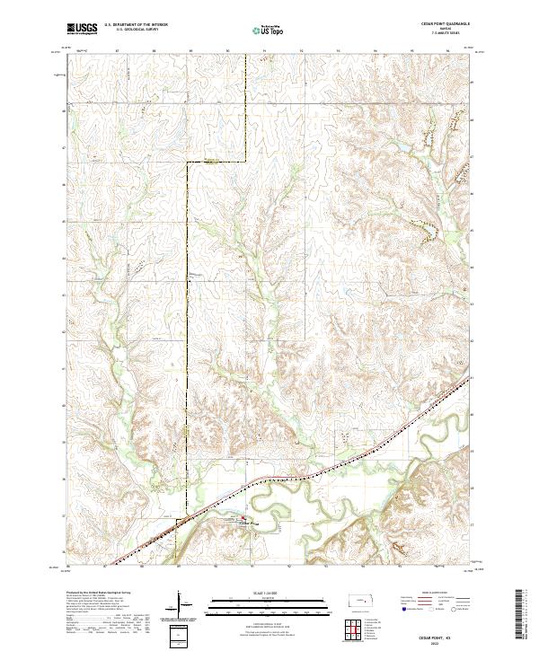 Cedar Point topographic map thumbnail