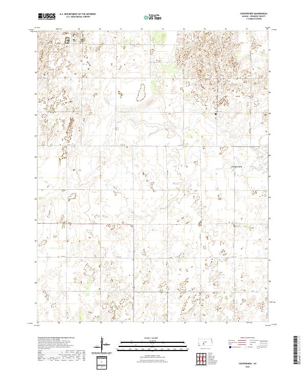 Centerview topographic map thumbnail
