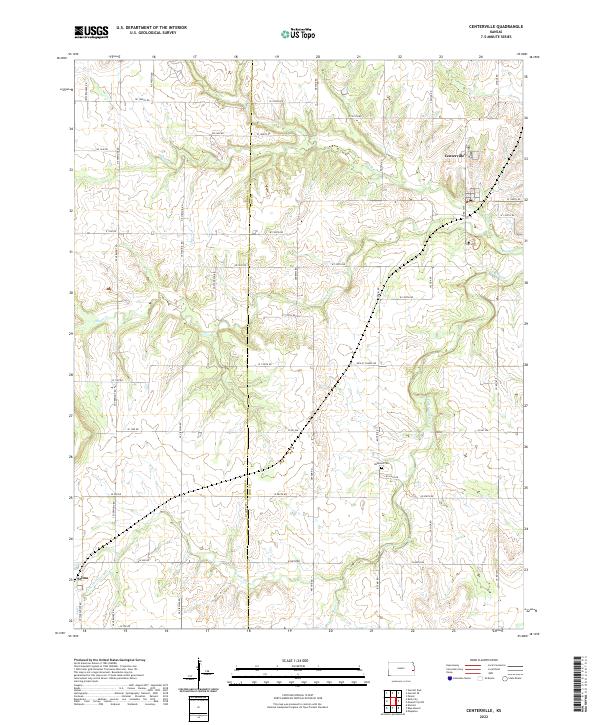 Centerville topographic map thumbnail