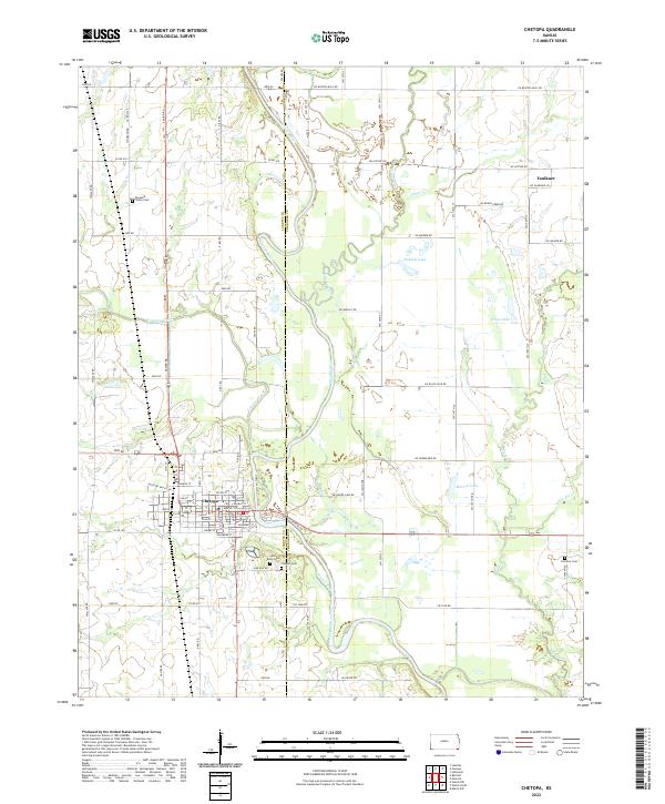 Chetopa topographic map thumbnail