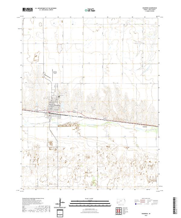 Cimarron topographic map thumbnail