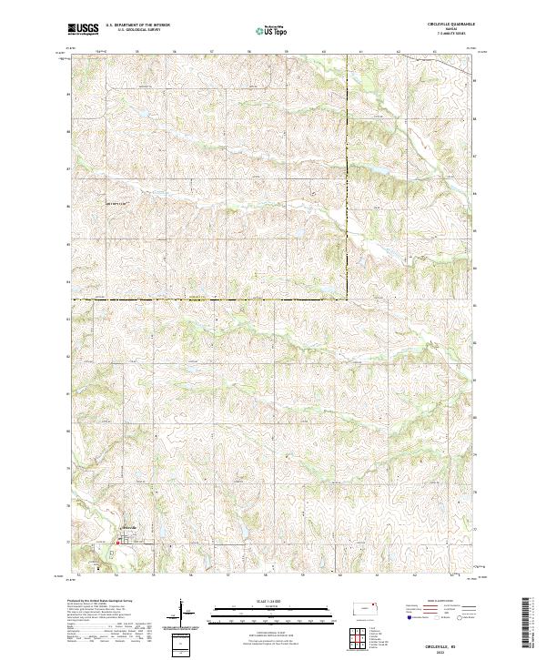 Circleville topographic map thumbnail