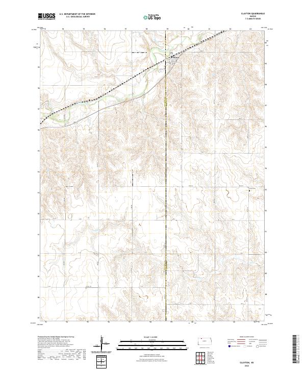 Clayton topographic map thumbnail