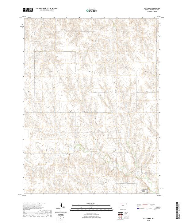 Clayton NE topographic map thumbnail