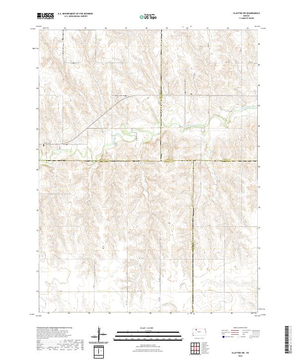 Clayton SW topographic map thumbnail