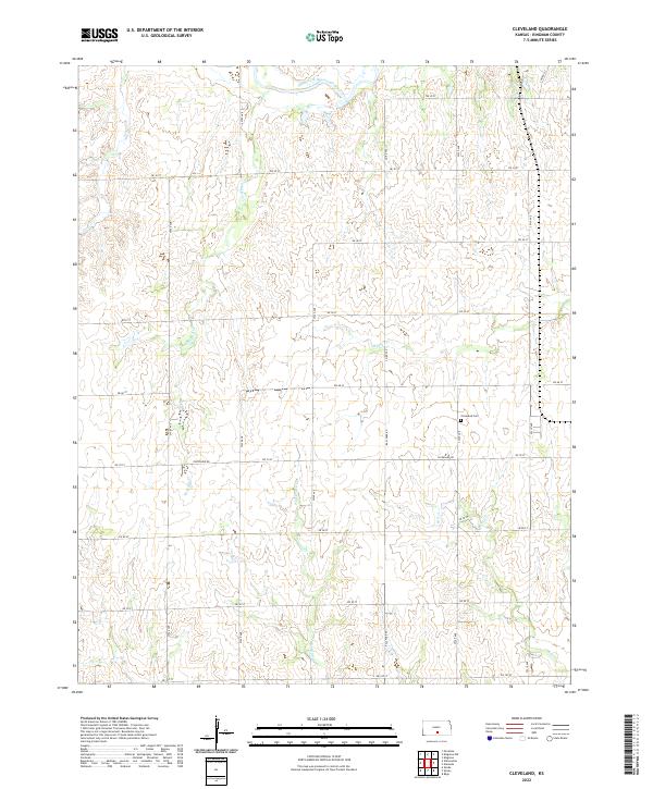 Cleveland topographic map thumbnail