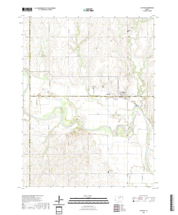 Clifton topographic map thumbnail