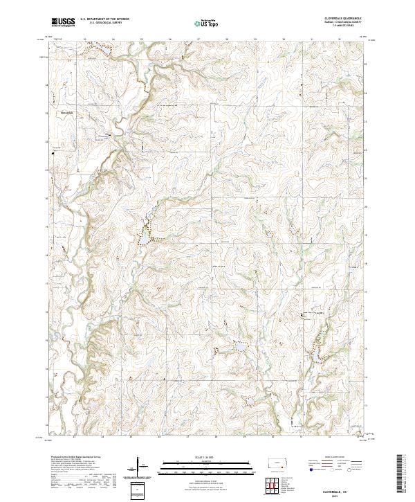 Cloverdale topographic map thumbnail