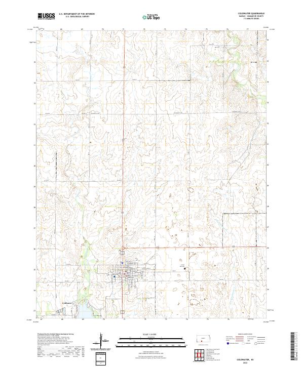 Coldwater topographic map thumbnail