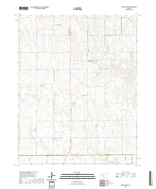 Coldwater NE topographic map thumbnail