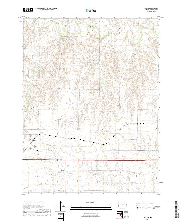 Collyer topographic map thumbnail