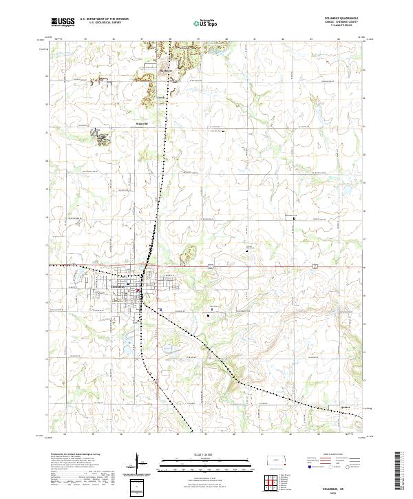 Columbus topographic map thumbnail