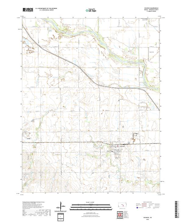 Colwich topographic map thumbnail
