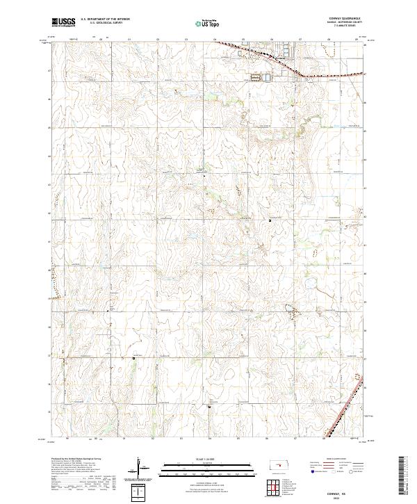 Conway topographic map thumbnail