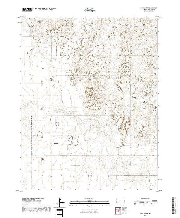 Copeland NE topographic map thumbnail