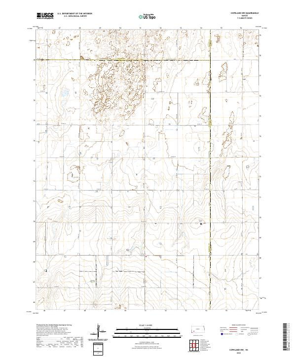 Copeland NW topographic map thumbnail