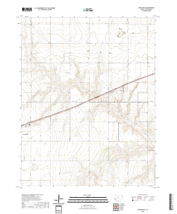 Copeland SE topographic map thumbnail