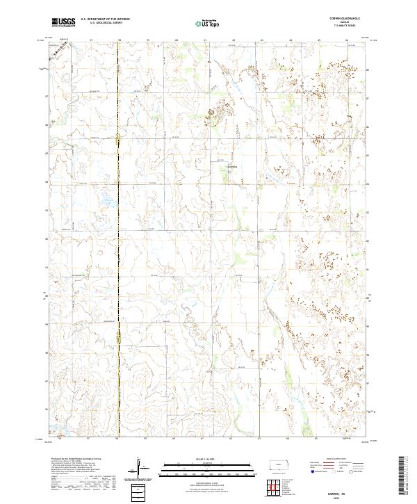 Corwin topographic map thumbnail