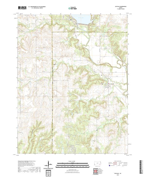 Coyville topographic map thumbnail