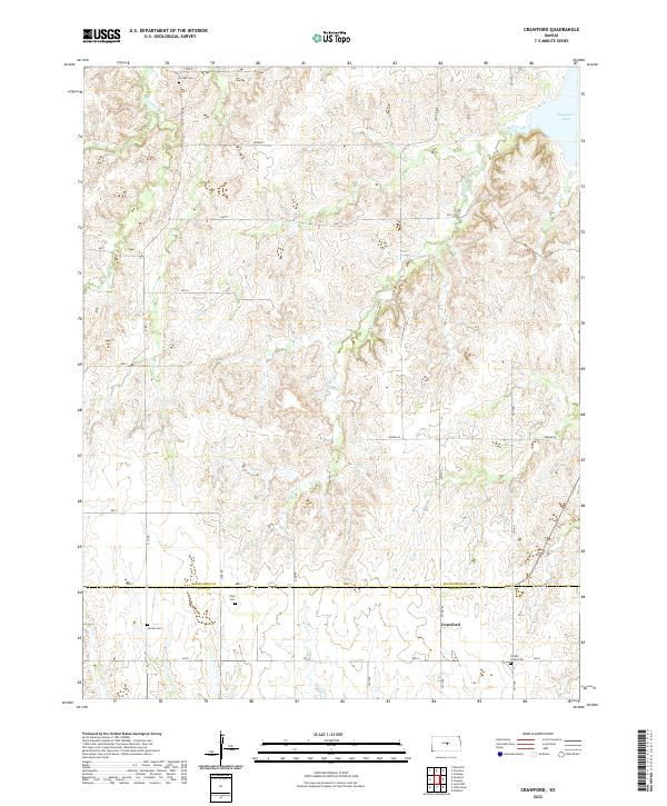 Crawford topographic map thumbnail