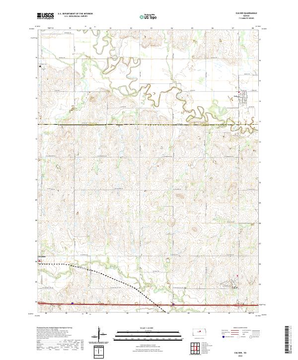 Culver topographic map thumbnail