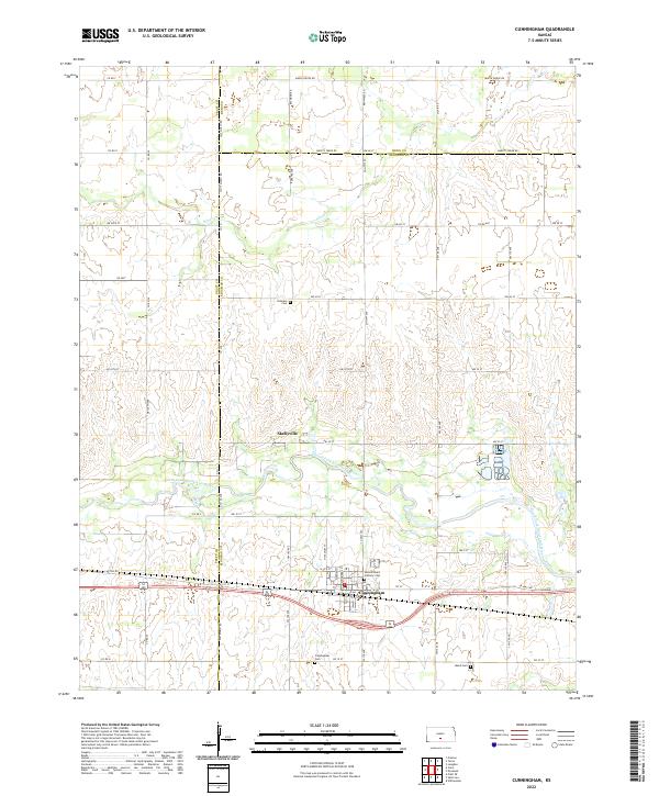 Cunningham topographic map thumbnail