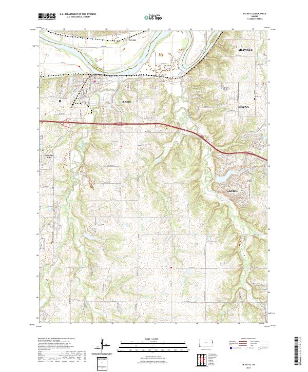 De Soto topographic map thumbnail