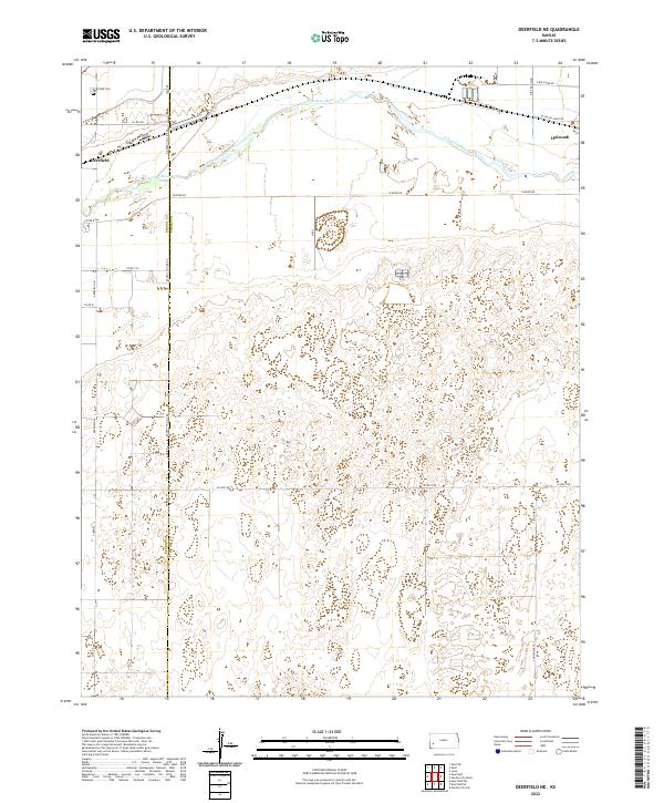 Deerfield NE topographic map thumbnail