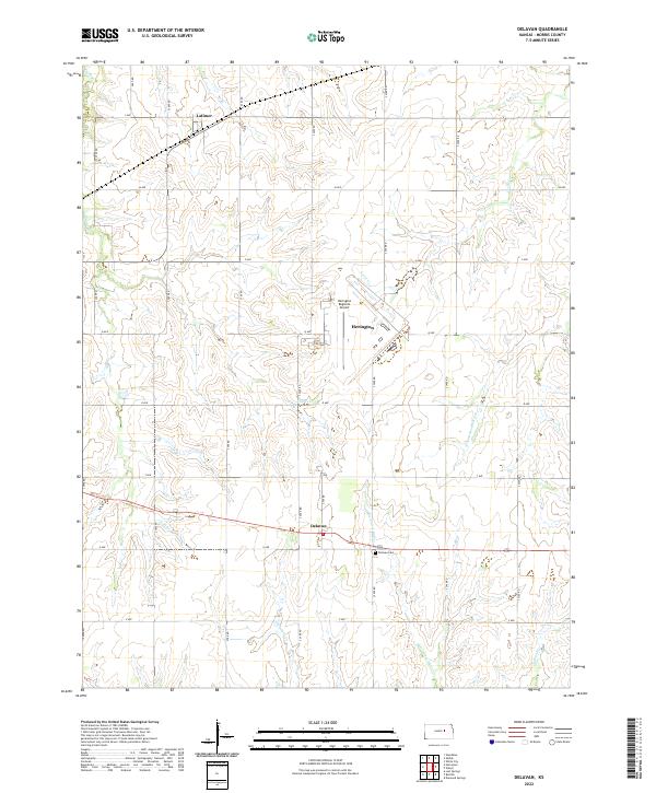 Delavan topographic map thumbnail
