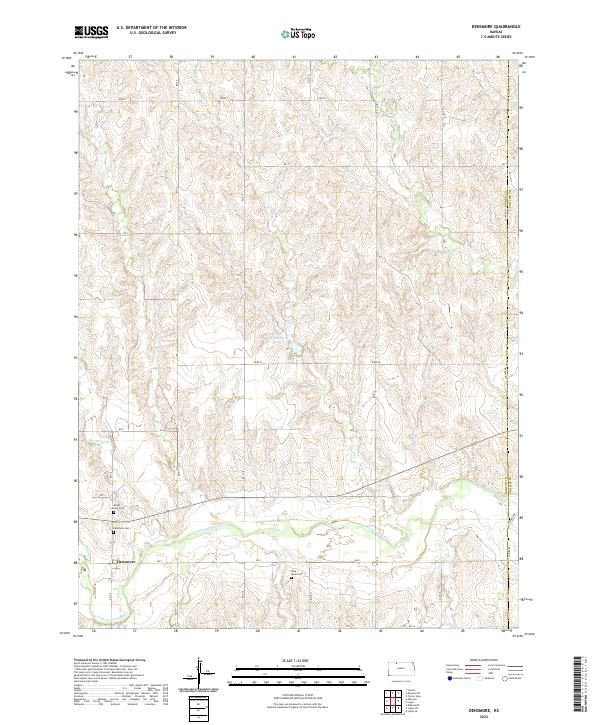 Densmore topographic map thumbnail