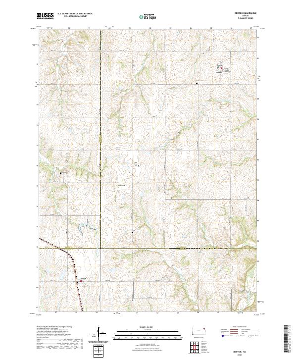 Denton topographic map thumbnail