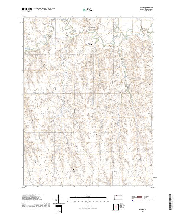 Devizes topographic map thumbnail