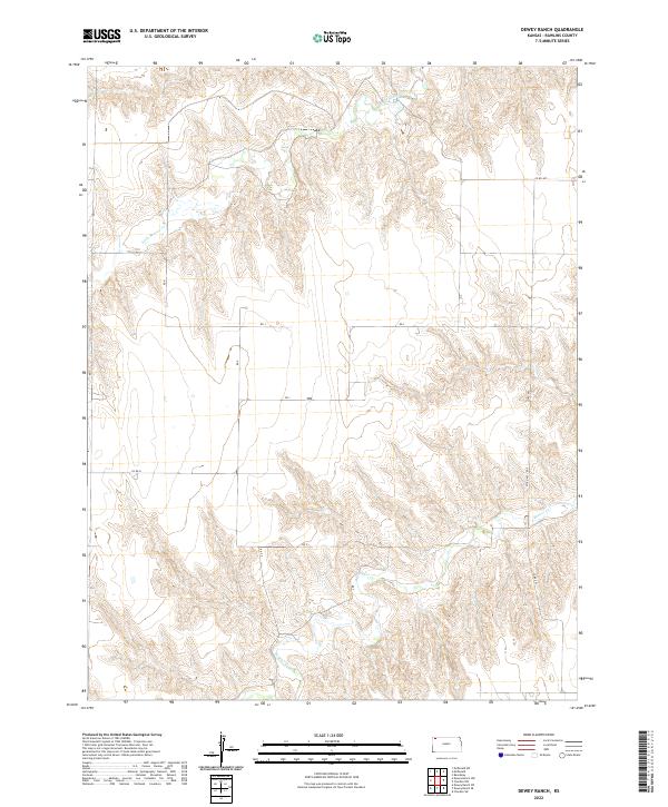 Dewey Ranch topographic map thumbnail