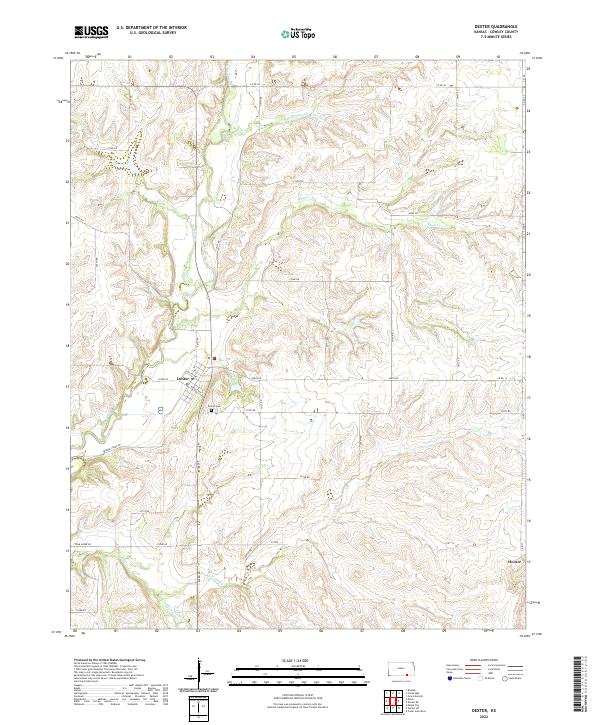 Dexter topographic map thumbnail
