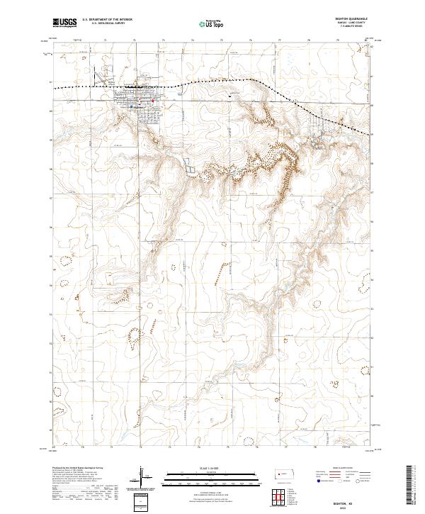 Dighton topographic map thumbnail