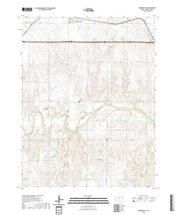 Dorrance SW topographic map thumbnail