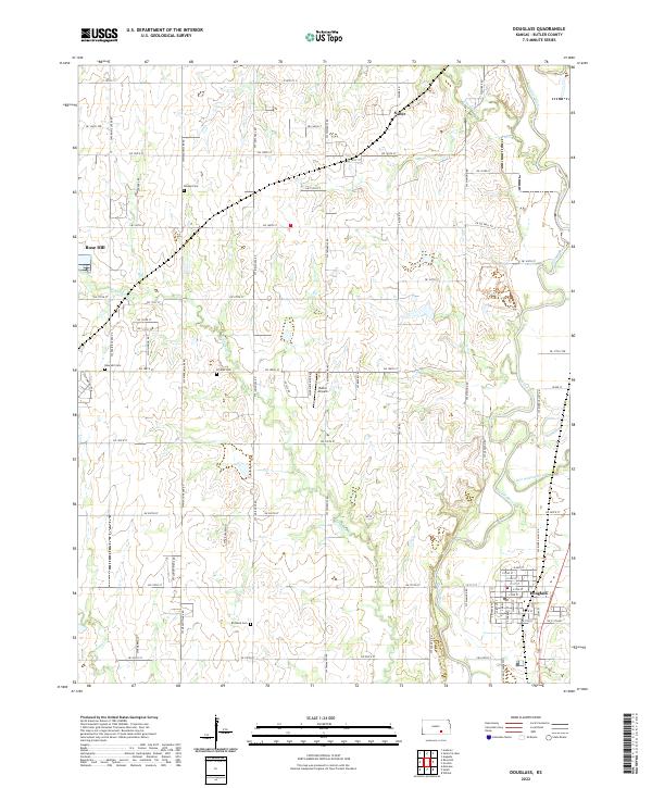 Douglass topographic map thumbnail