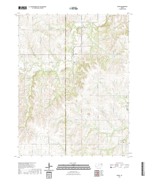 Dover topographic map thumbnail