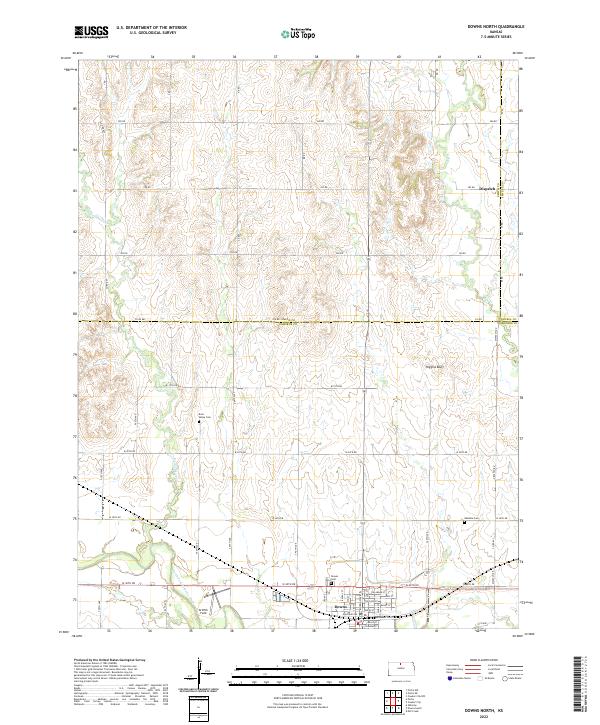 Downs North topographic map thumbnail