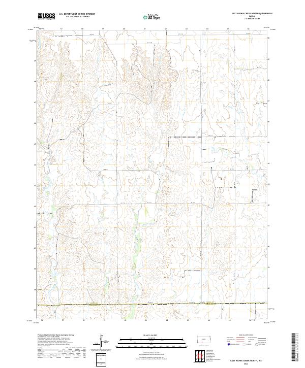 East Kiowa Creek North topographic map thumbnail