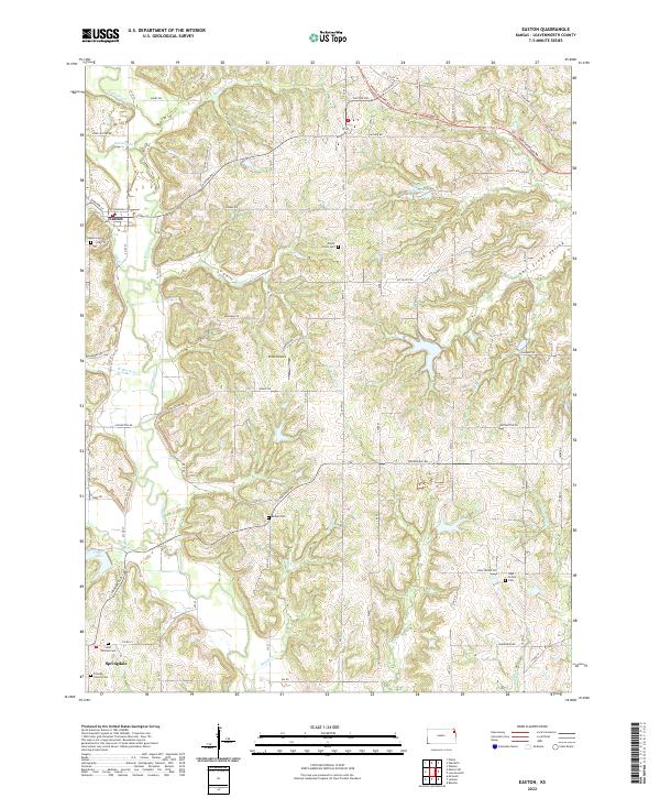Easton topographic map thumbnail