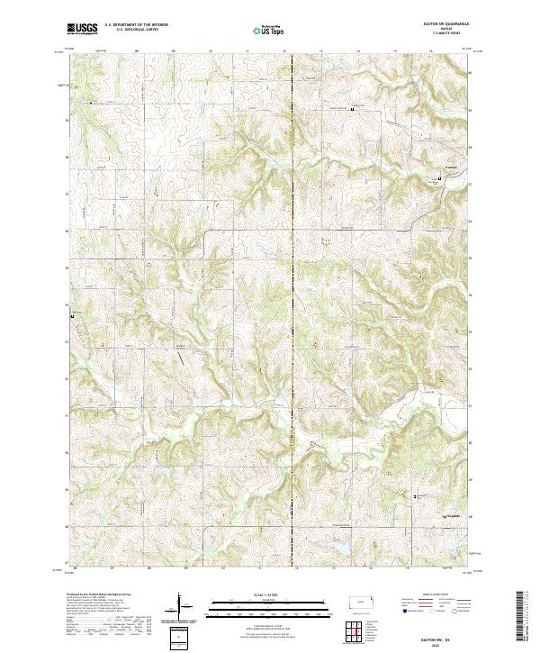 Easton SW topographic map thumbnail