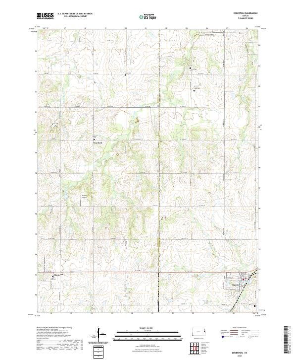Edgerton topographic map thumbnail