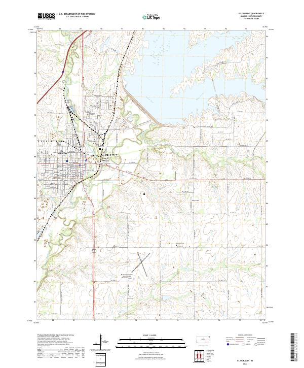 El Dorado topographic map thumbnail