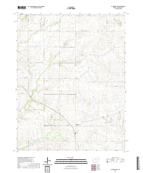 El Dorado NW topographic map thumbnail