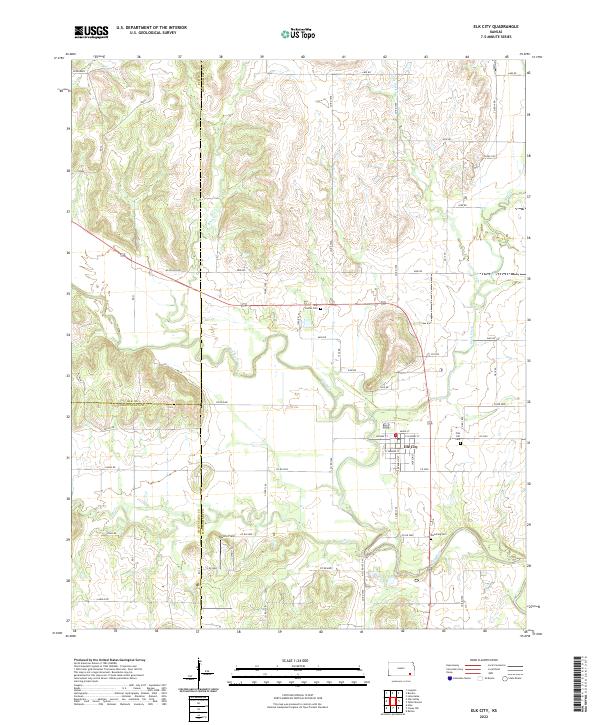 Elk City topographic map thumbnail