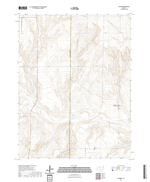Elkader topographic map thumbnail