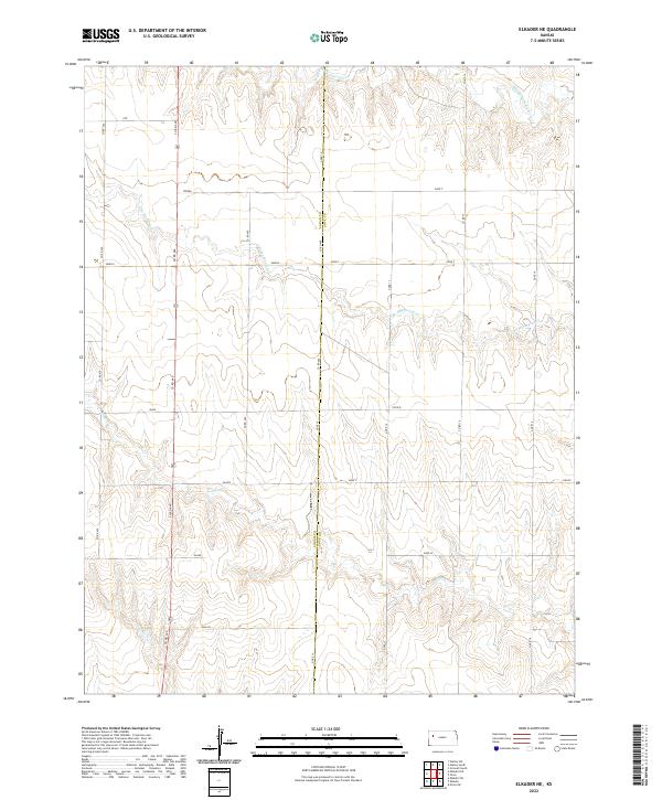 Elkader NE topographic map thumbnail