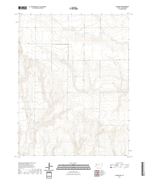 Elkader NW topographic map thumbnail